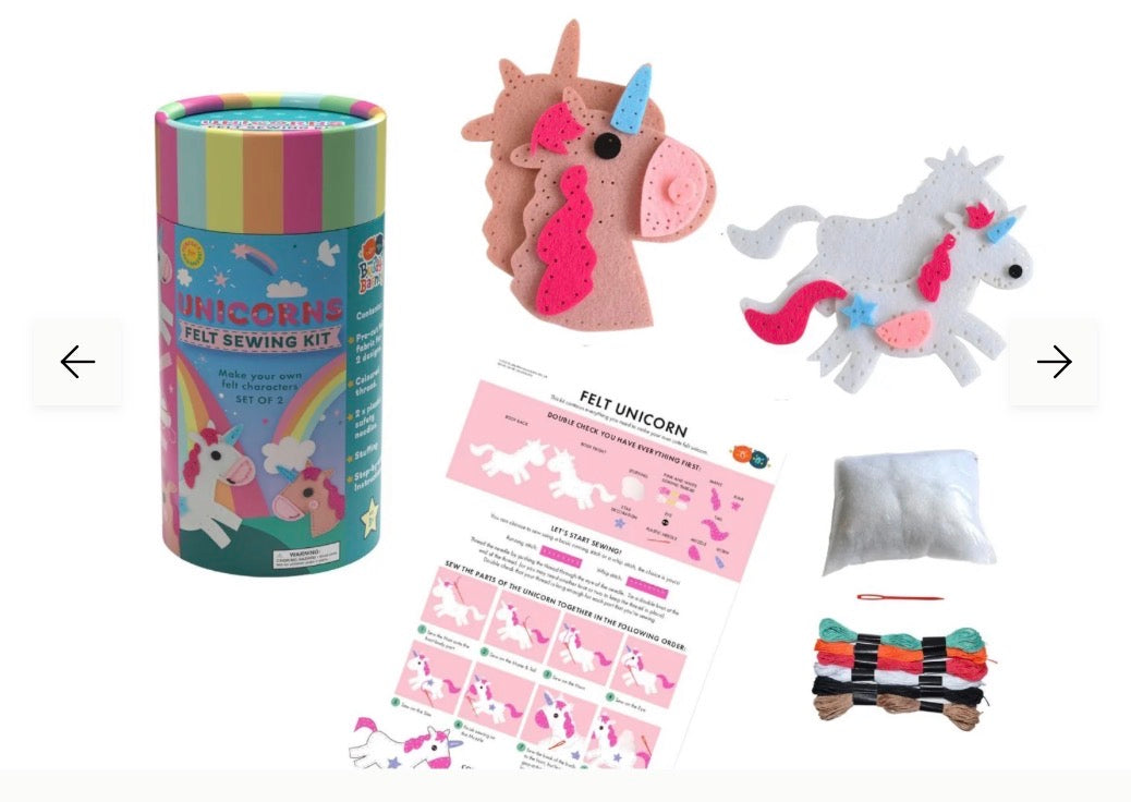 Buddy & Barney - Unicorns Felt Sewing Kit