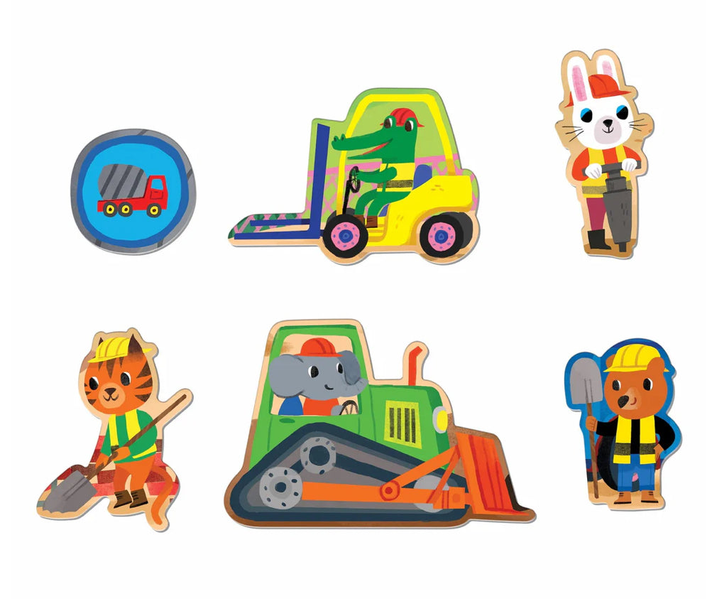 Mudpuppy Floor Puzzle - Construction