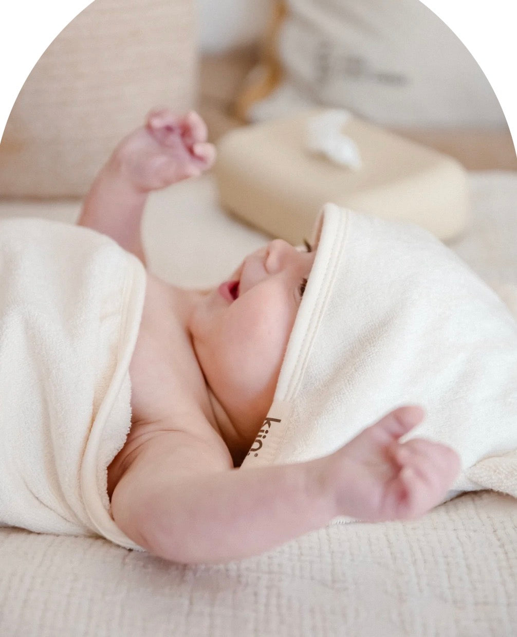 Kiin Baby Hooded Towel Sky
