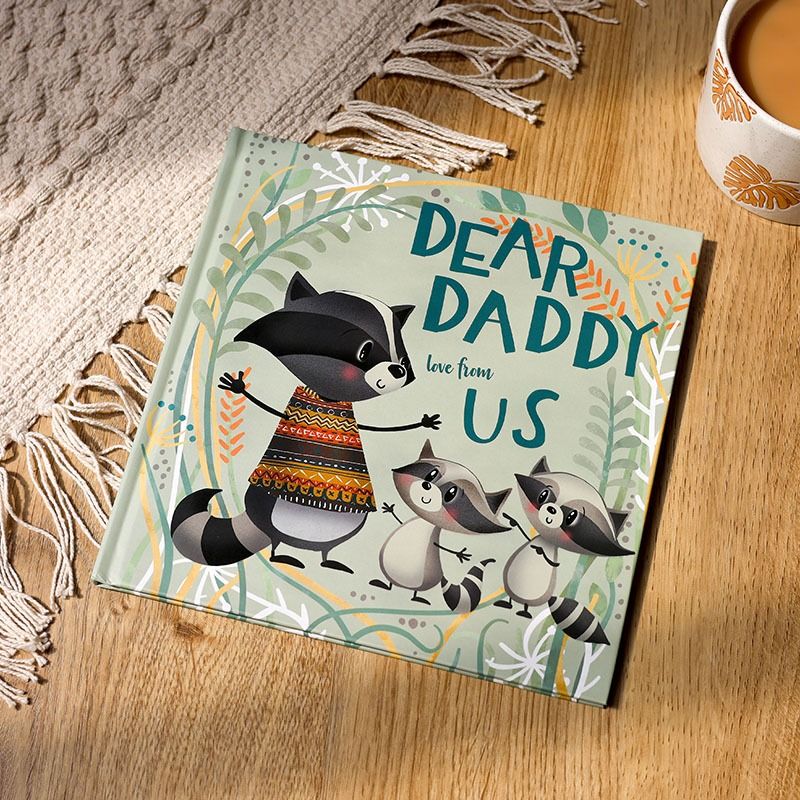 Dear Daddy love from Us Book for children to give their father.