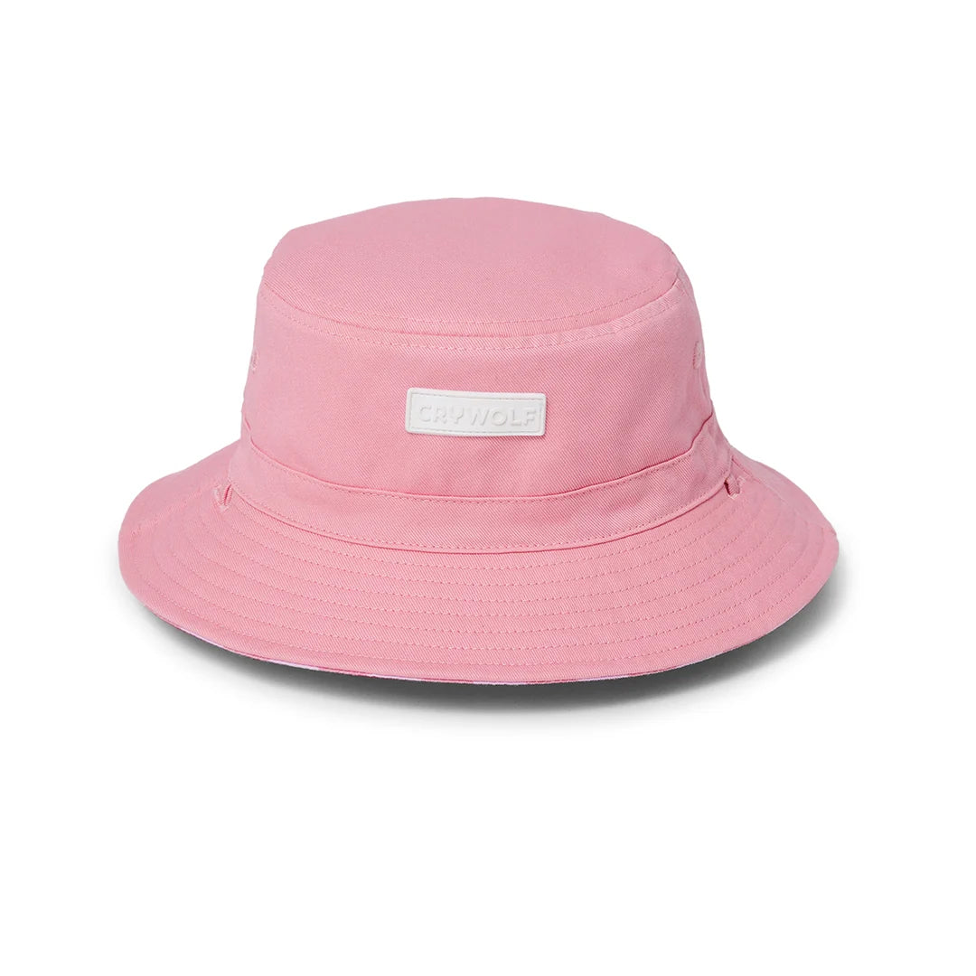 Crywolf Reversible Bucket Hat Flamingo Stripe