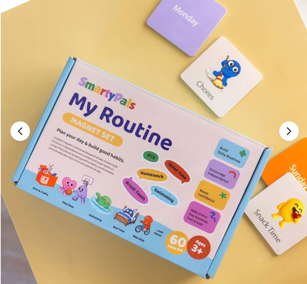 Smarty Pals Routine Magnet Set | Magnetic Routine Set for Kids