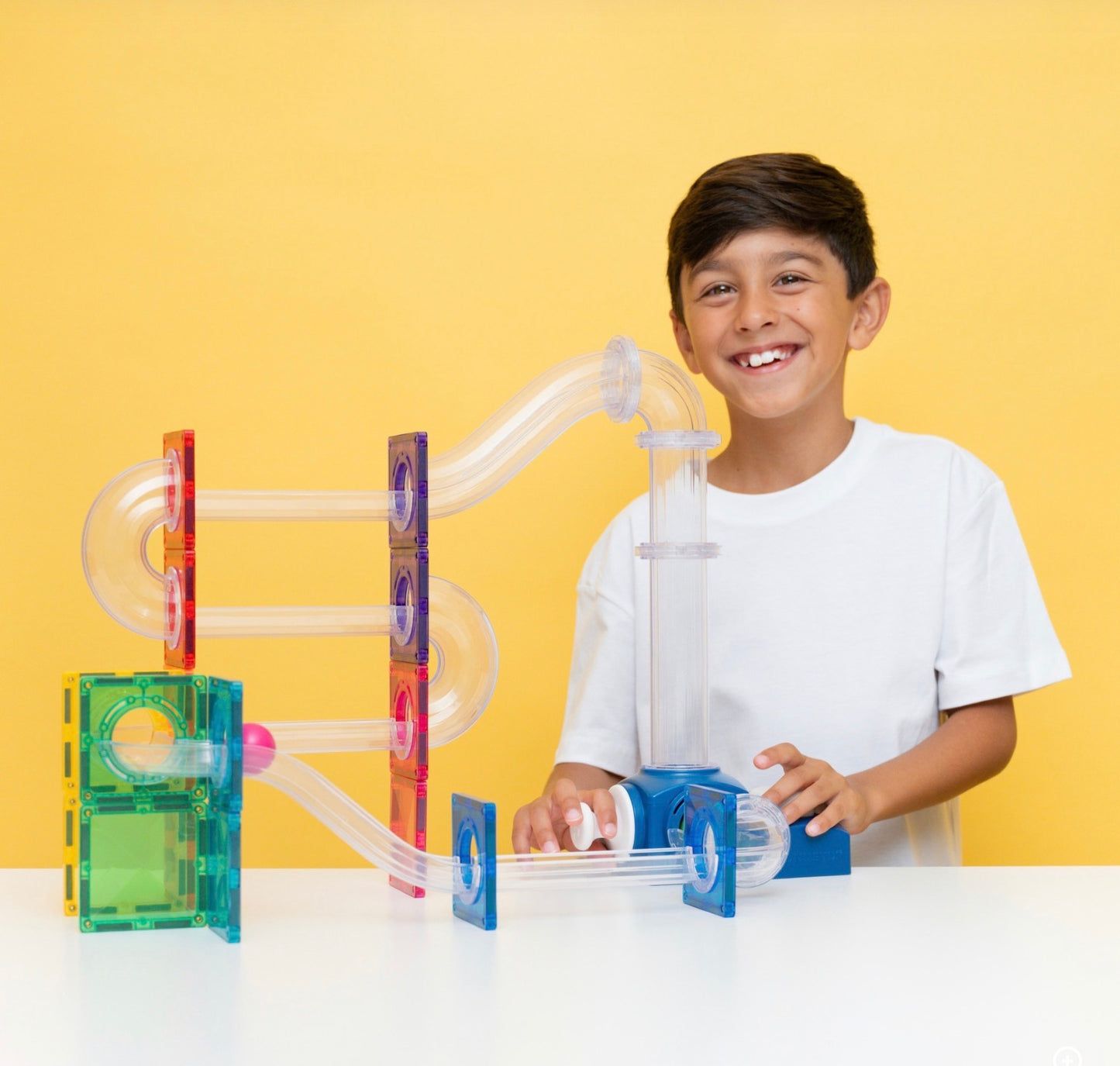 Connetix Magnetic Tiles Ball Run Launcher Pack 47 Pieces