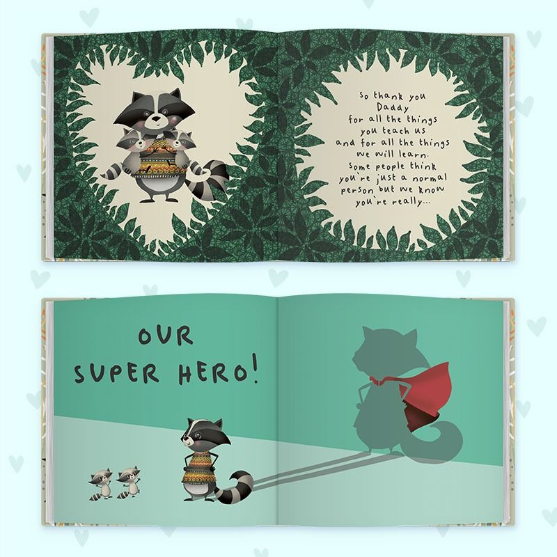 Dear Daddy love from Us Book for children to give their father.