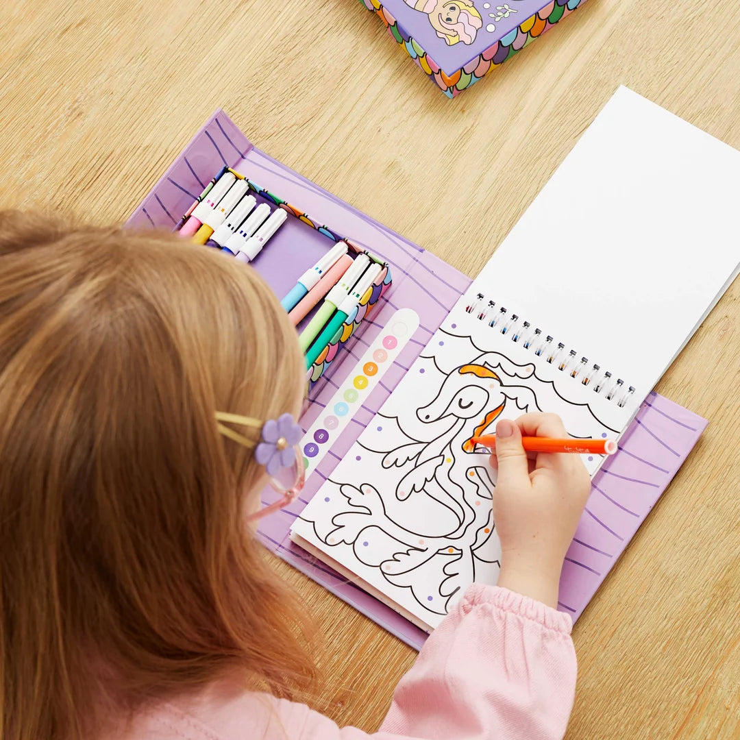 Tiger Tribe - Colouring By Numbers Set - Mermaids & Friends
