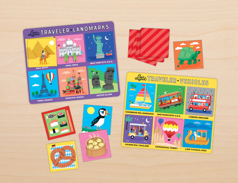 Mudpuppy Little Traveller Bingo Matching Game