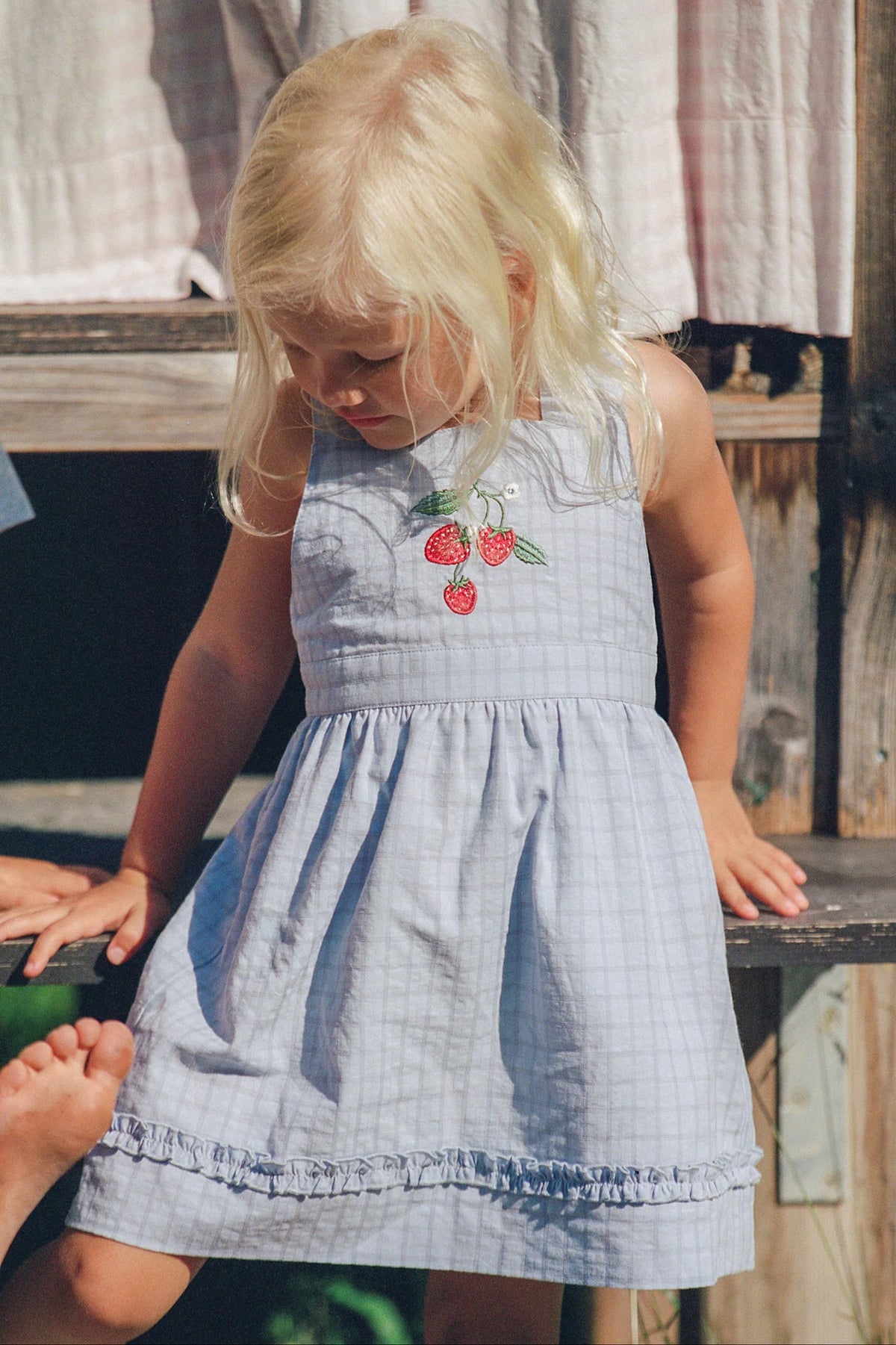 Wear JUNI JNR Coco Dress - Sky Gingham