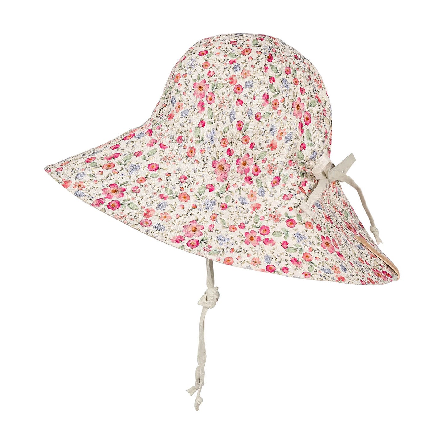 Bedhead hats 'Wanderer' Panelled Bucket Sun Hat Francesca -   100% LINEN, REVERSIBLE & UPF50+ EXCELLENT PROTECTION