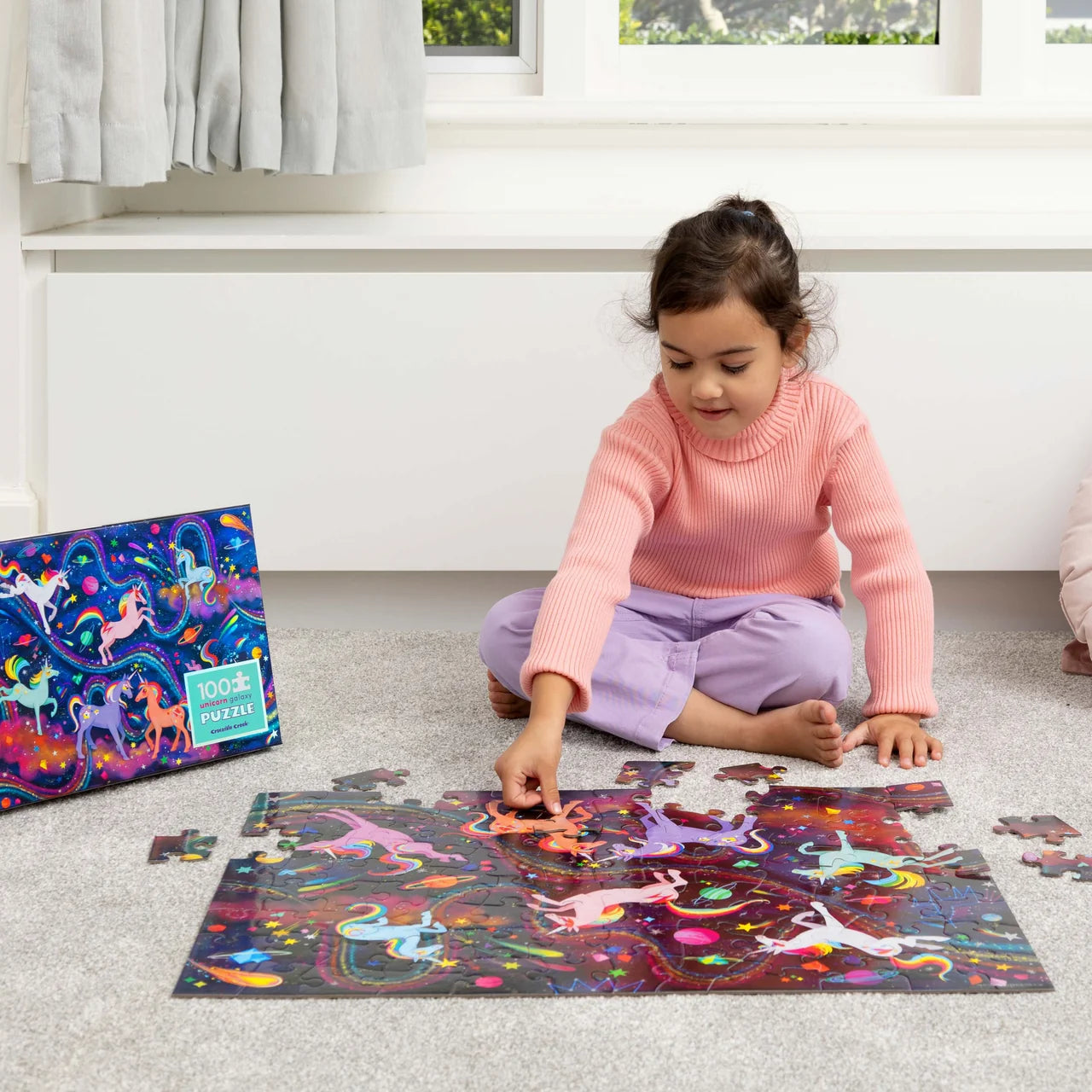 Crocodile Creek Unicorn Galaxy Puzzle 100pce