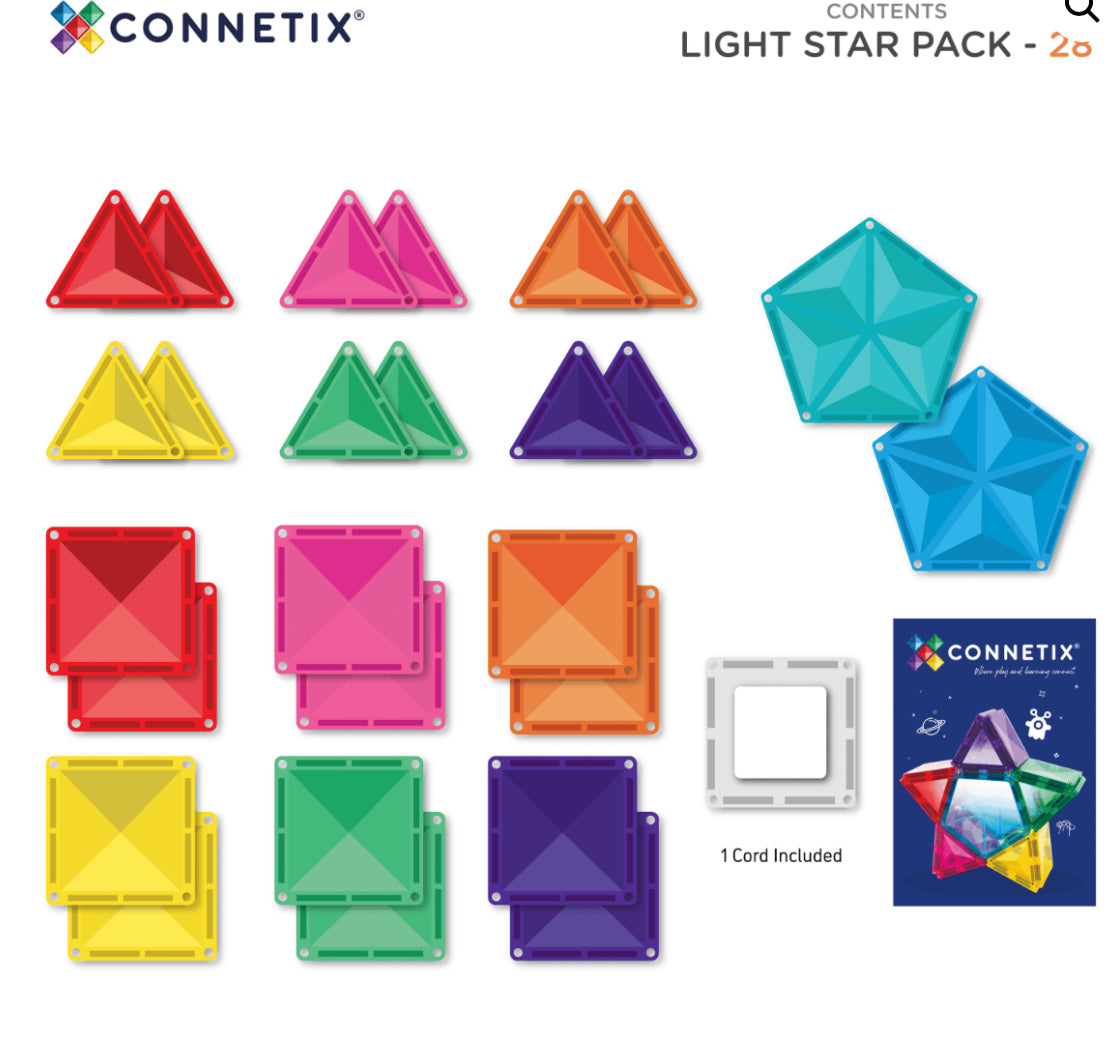 Connetix - Light Up Tile 28 pieces