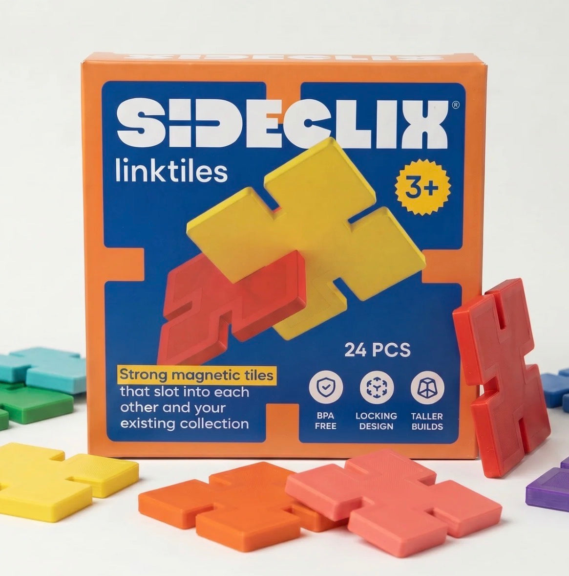 SideClix Linking Tiles – Magnetic Tile Connectors