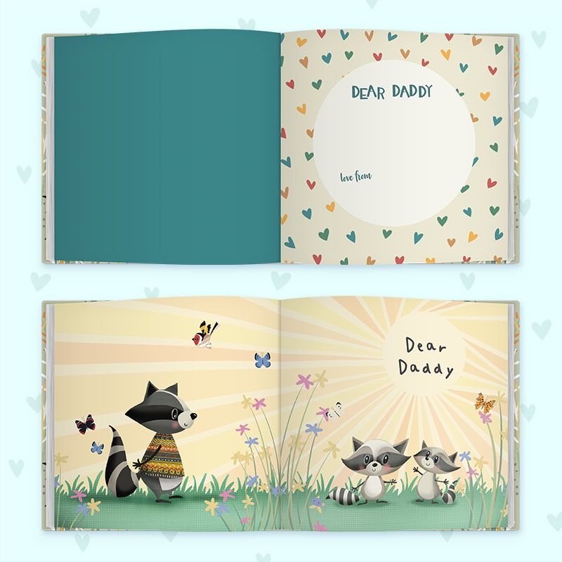 Dear Daddy love from Us Book for children to give their father.