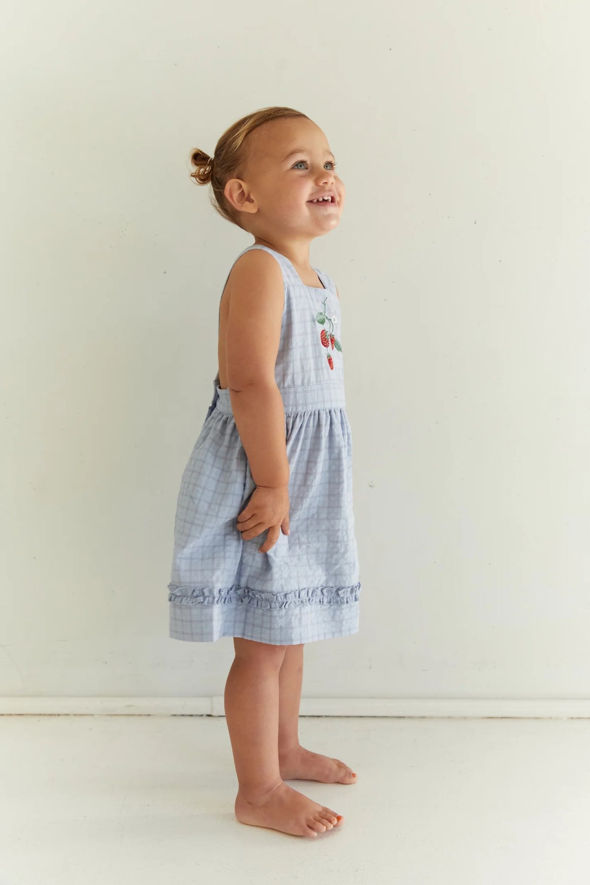 Wear JUNI JNR Coco Dress - Sky Gingham