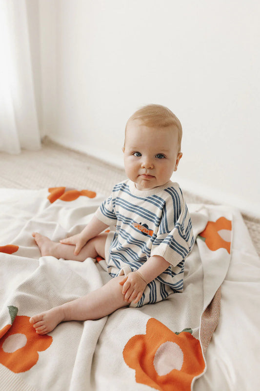 The Rest - Boxy Knit Romper Go Fish