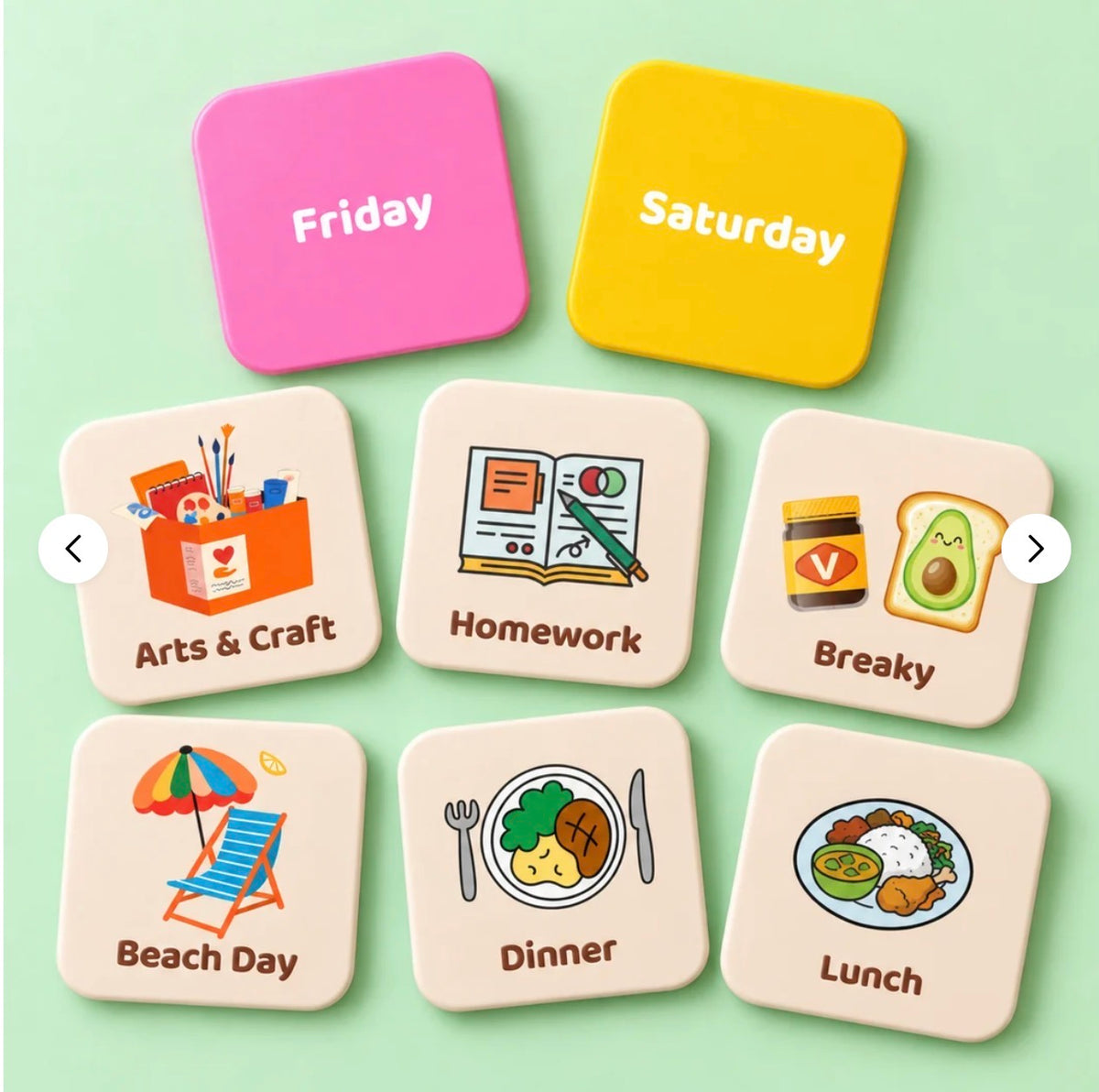 Smarty Pals Routine Magnet Set | Magnetic Routine Set for Kids