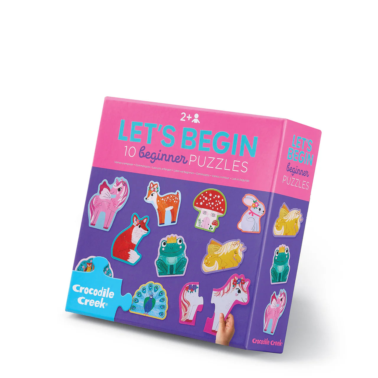 Crocodile Creek Let's Begin 2 Pce Puzzle - Unicorn