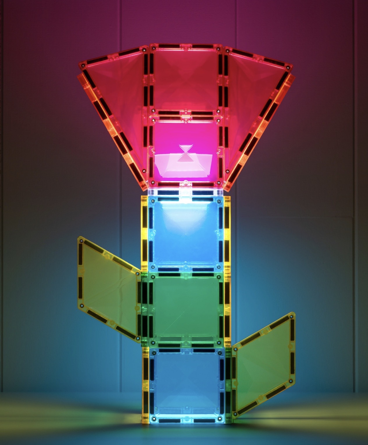 Connetix Magnetic Tiles Light Rocket Pack 30 Pieces
