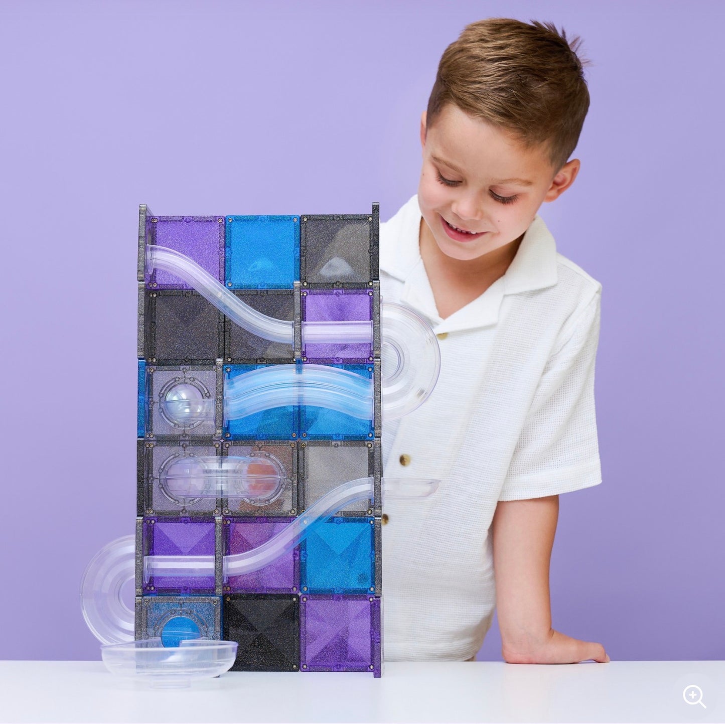 Connetix Magnetic Tiles Ball Run Galaxy Pack 61 pieces