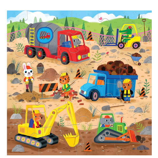 Mudpuppy Floor Puzzle - Construction