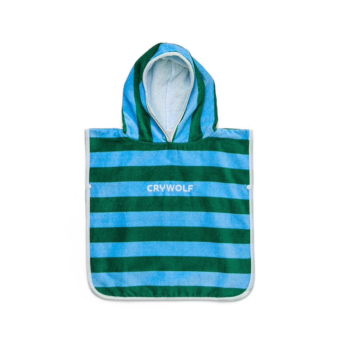 Crywolf BABY HOODED TOWEL Deck Stripe