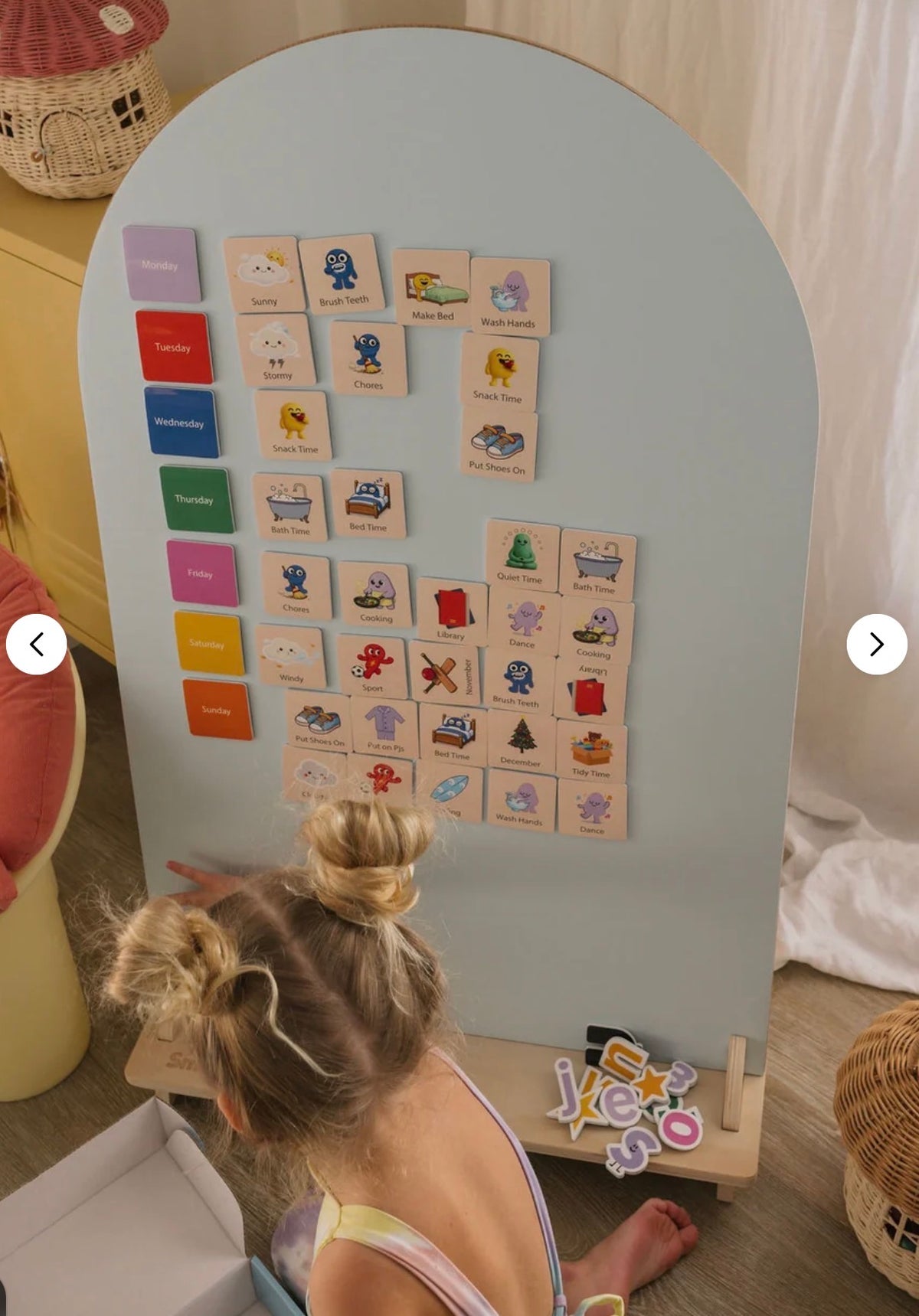Smarty Pals Routine Magnet Set | Magnetic Routine Set for Kids