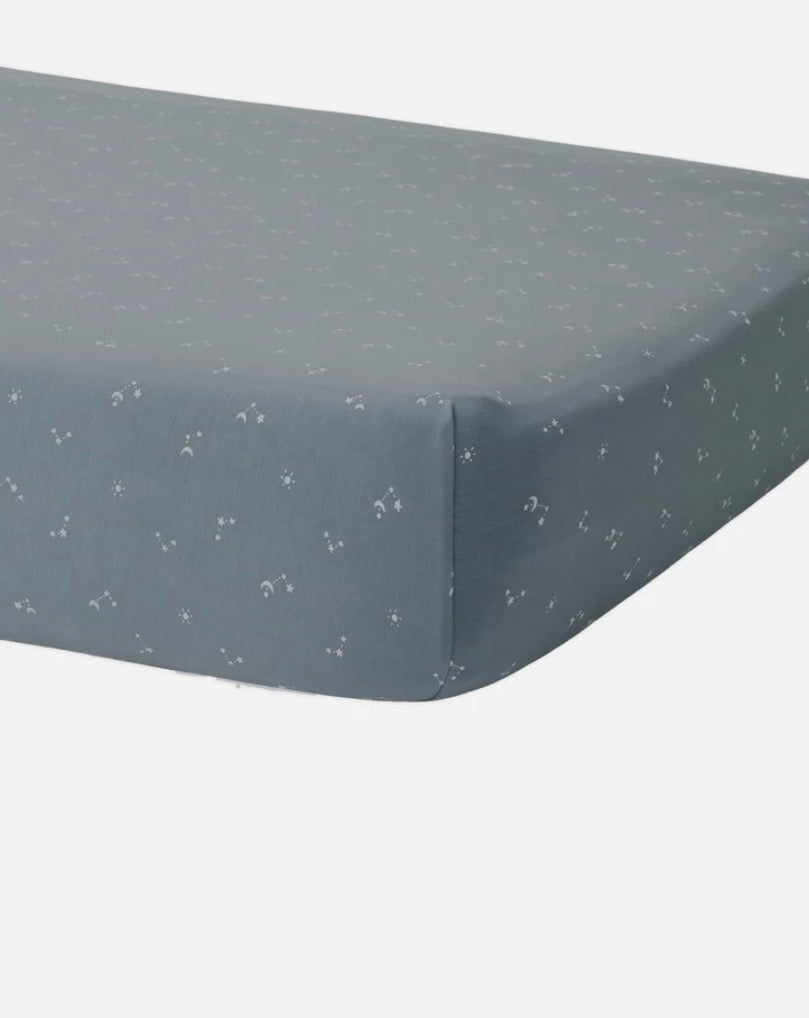 Quincy Mae Woven Crib Sheet Starlight