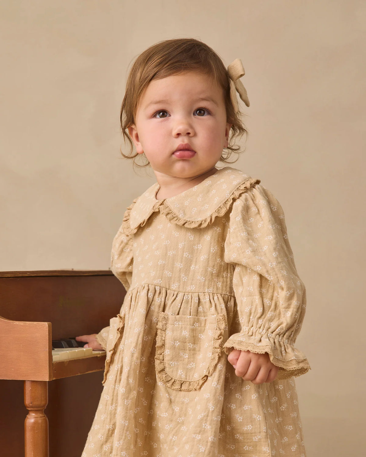 Quincy Mae Dress Marisol Dress Butterscotch Floral