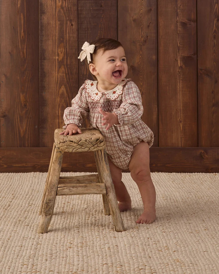 Quincy Mae Romper Callie Christmas Plaid