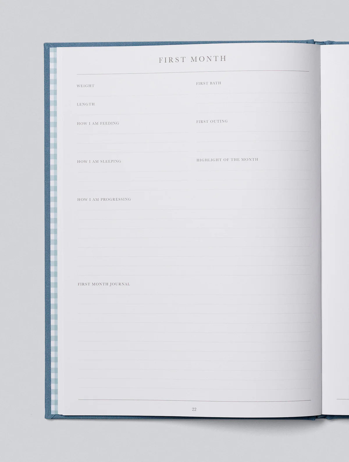 Write To Me.  Baby. The First Five Years Blue