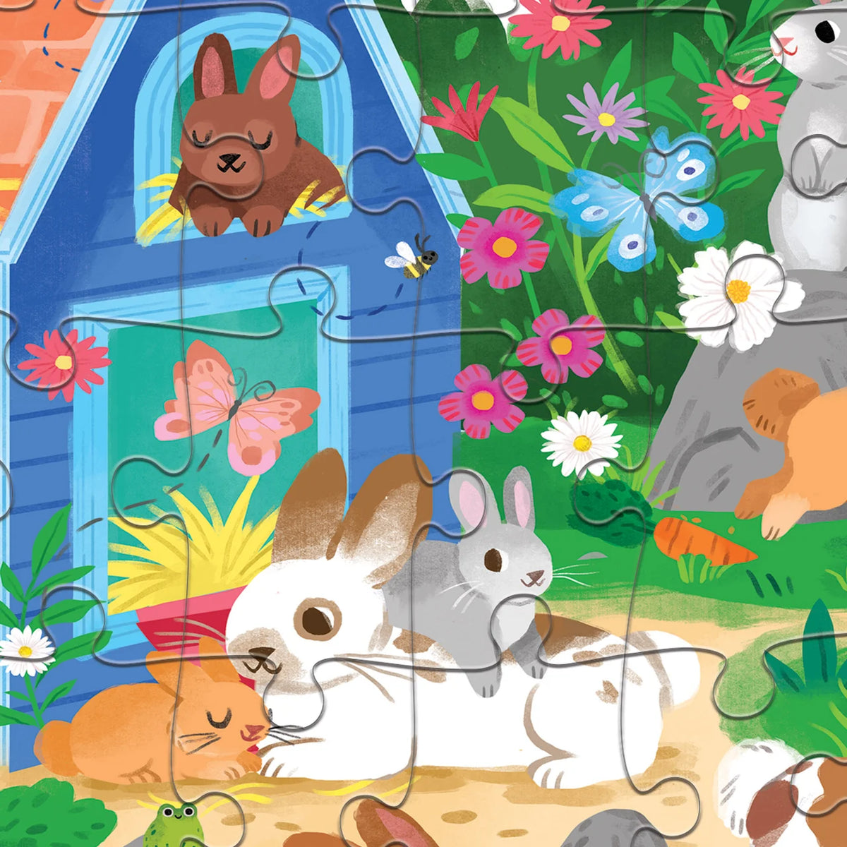 Crocodile Creek Bunny House Puzzle 50 pce