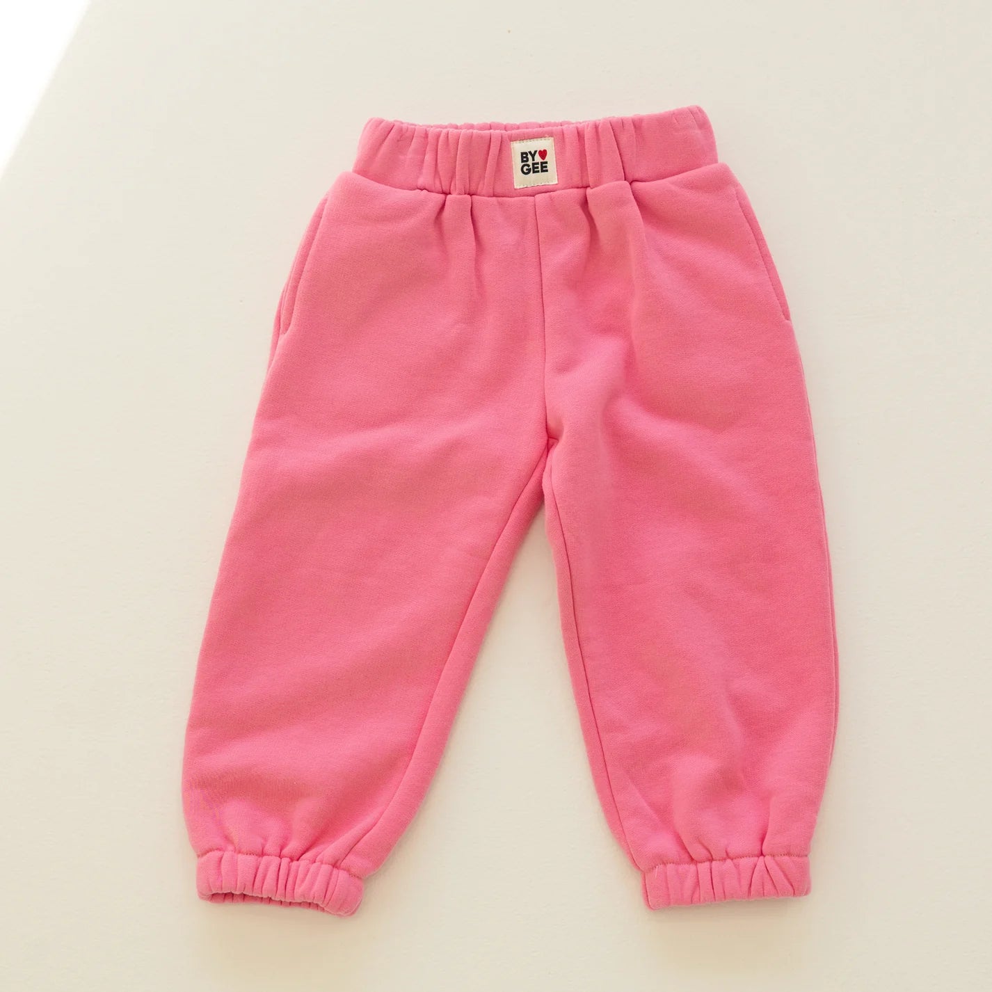 BY GEE Cotton Wide Leg Sweatpant - Peony
