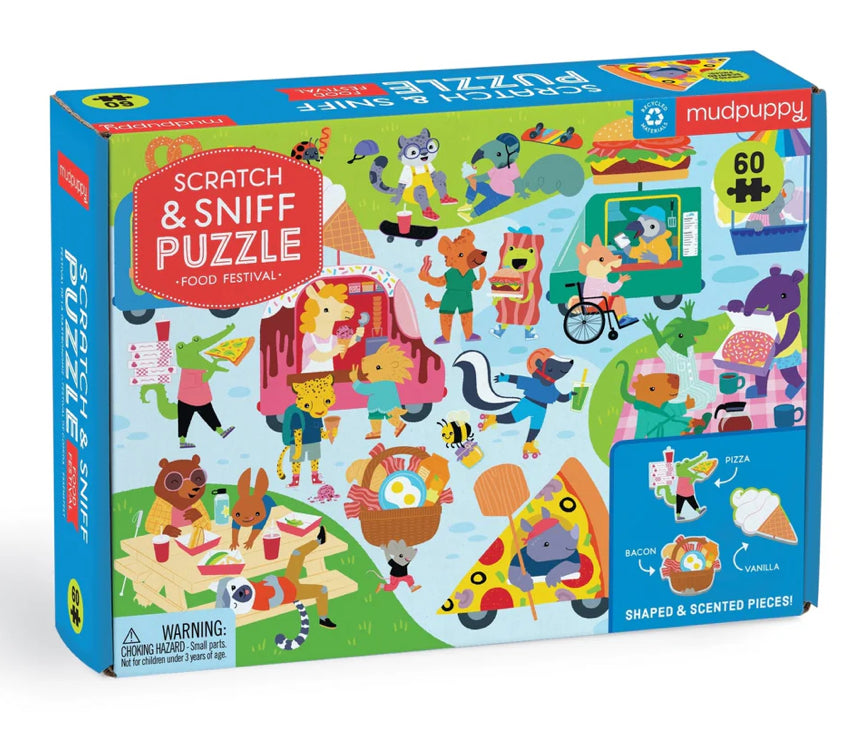 Mudpuppy Scratch & Sniff Puzzle 60 piece