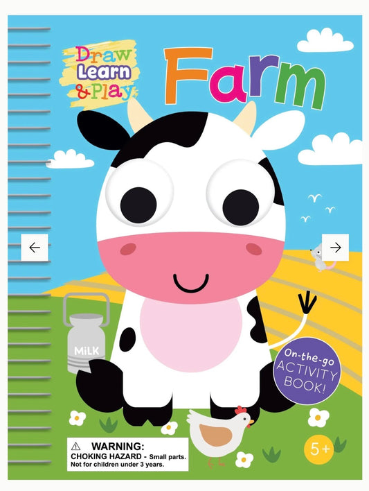 Draw Learn & Play Book - Farm