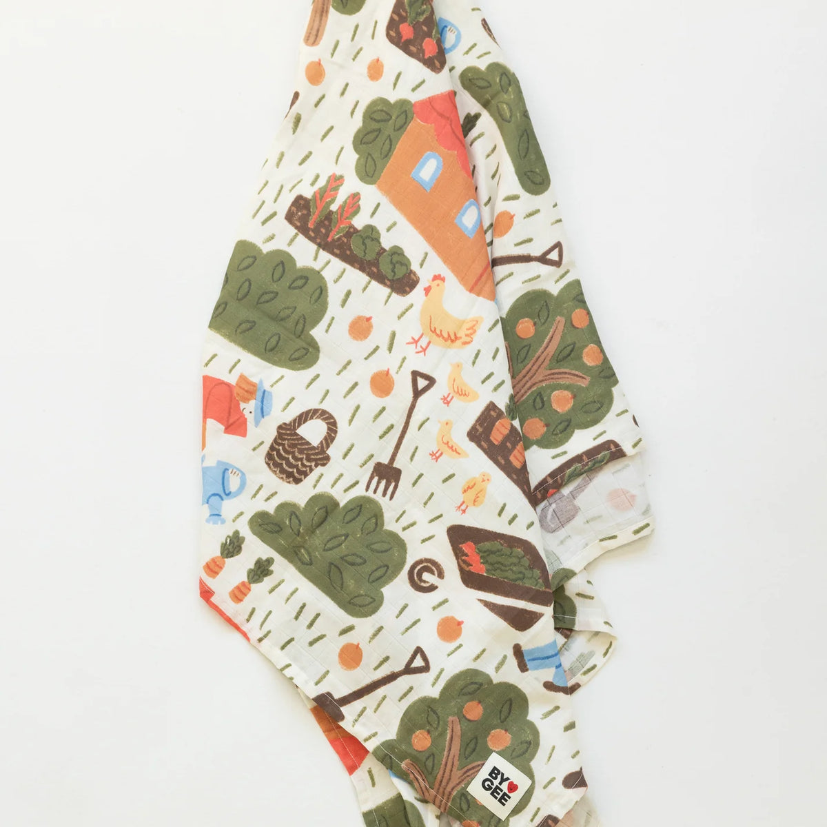 BY GEE Kitchen Garden Organic Swaddle