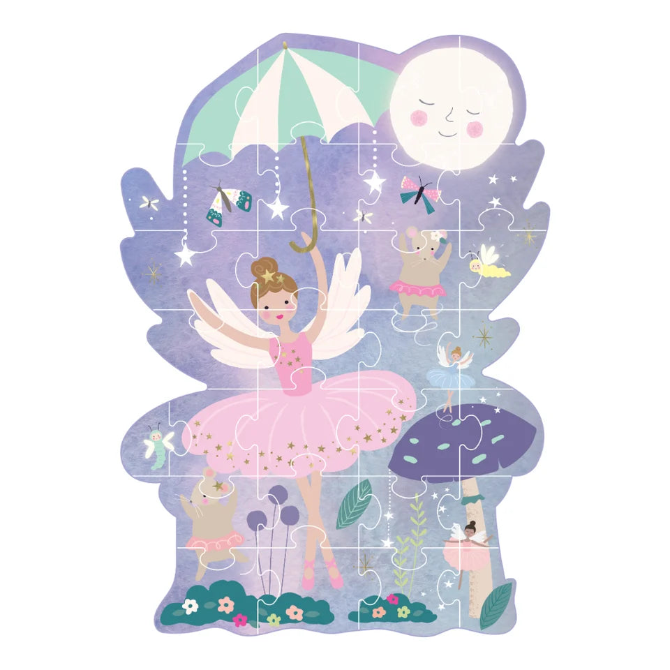 Floss & Rock 30 pc Shaped Jigsaw Puzzle - Enchanted