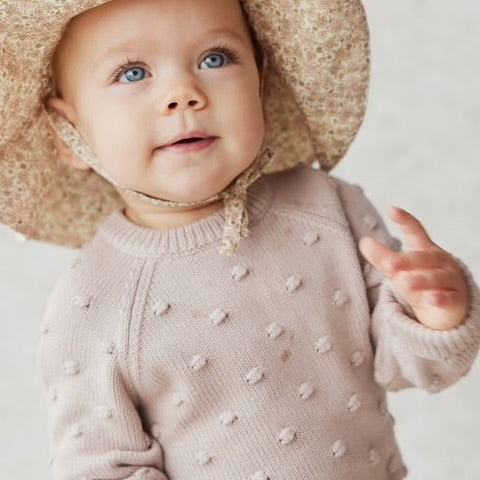 Jamie Kay Dotty Knit Rosebud