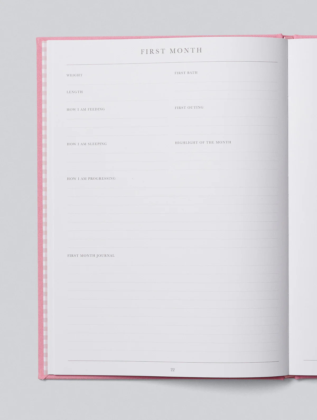 Write To Me.  Baby. The First Five Years Pink