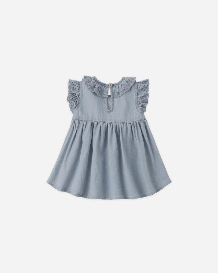Quincy Mae Dress Sophie Light Denim