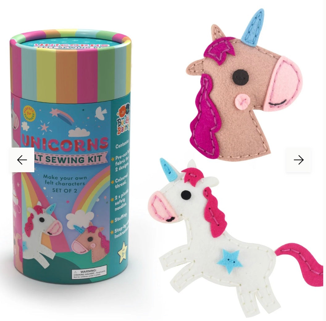 Buddy & Barney - Unicorns Felt Sewing Kit