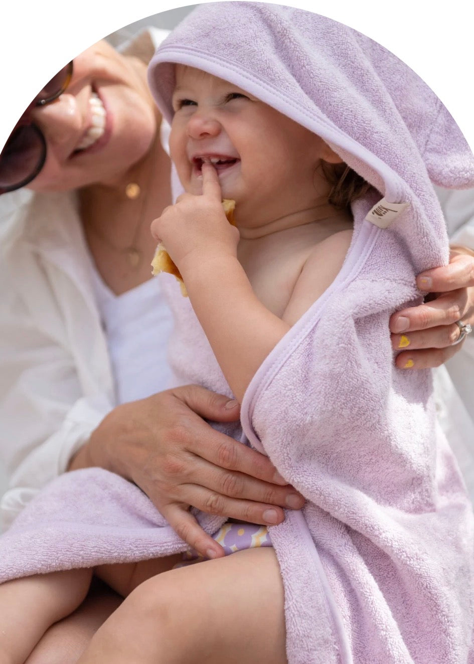 Kiin Baby Hooded Towel Lilac