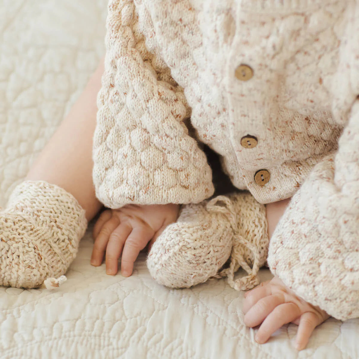 Quincy Mae Knitted Booties Assorted