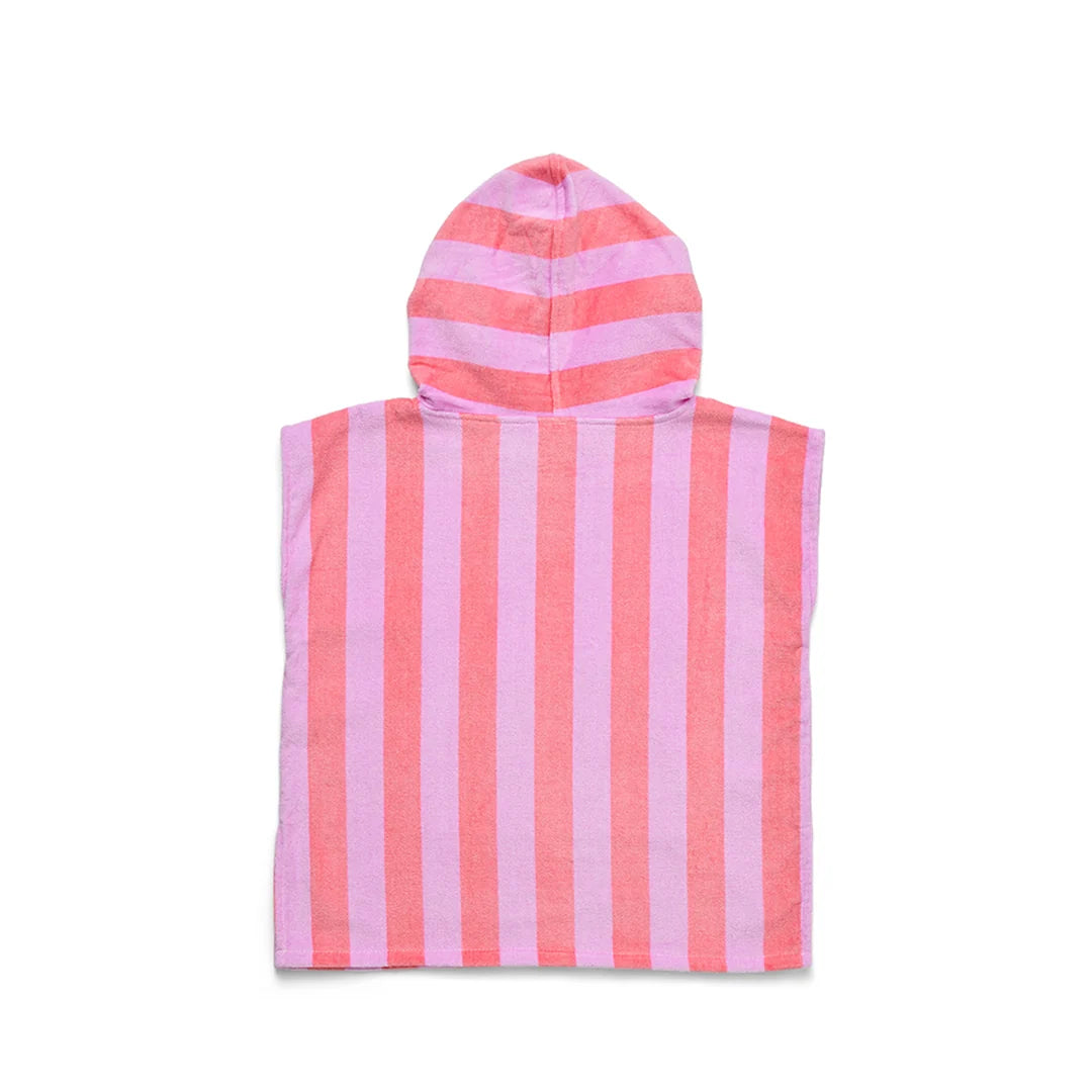 Crywolf Swimwear HOODED TOWEL Flamingo Stripe