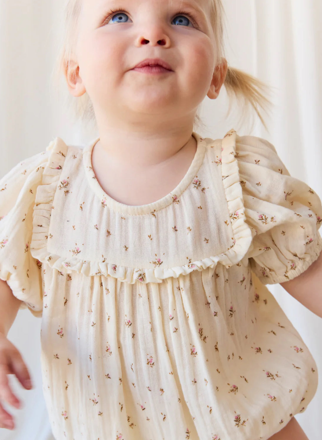 Jamie Kay Organic Cotton Muslin Odette Playsuit Dina Antique