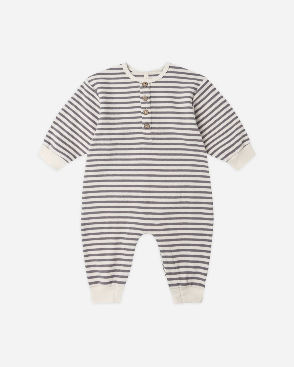 Quincy Mae Relaxed Jumpsuit Slate Stripe
