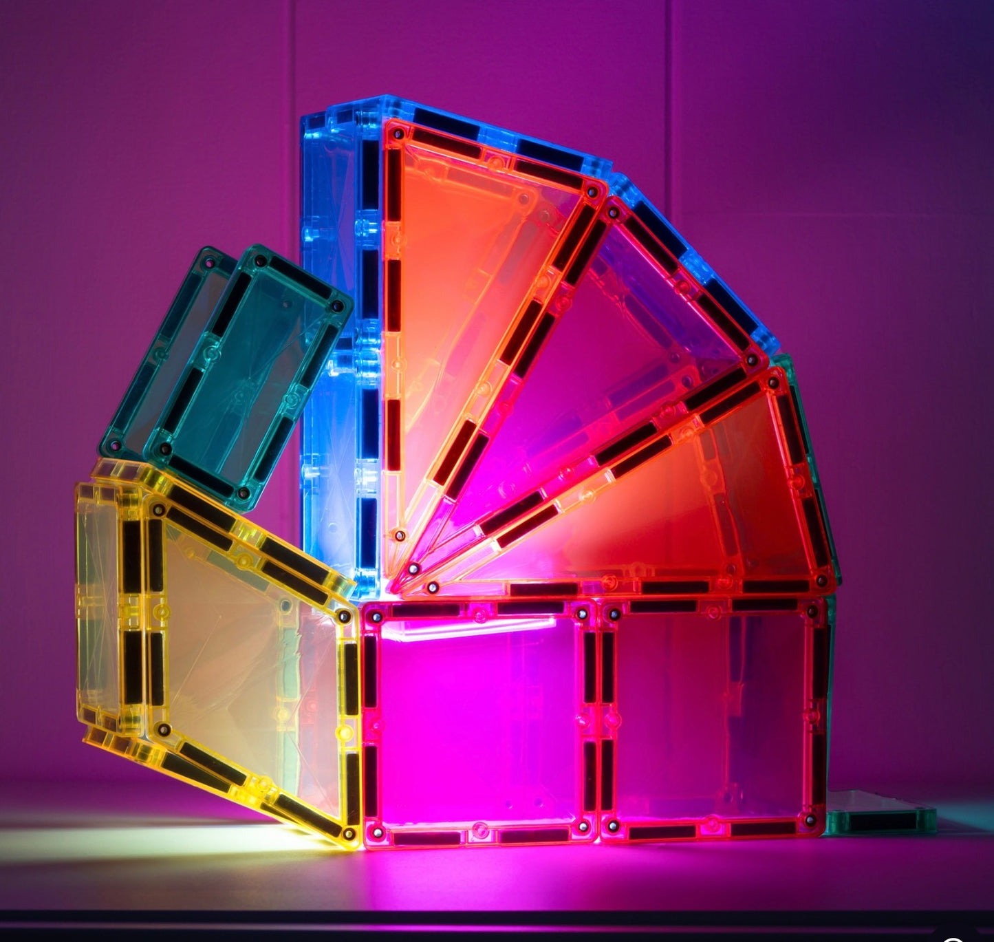 Connetix Magnetic Tiles Light Rocket Pack 30 Pieces