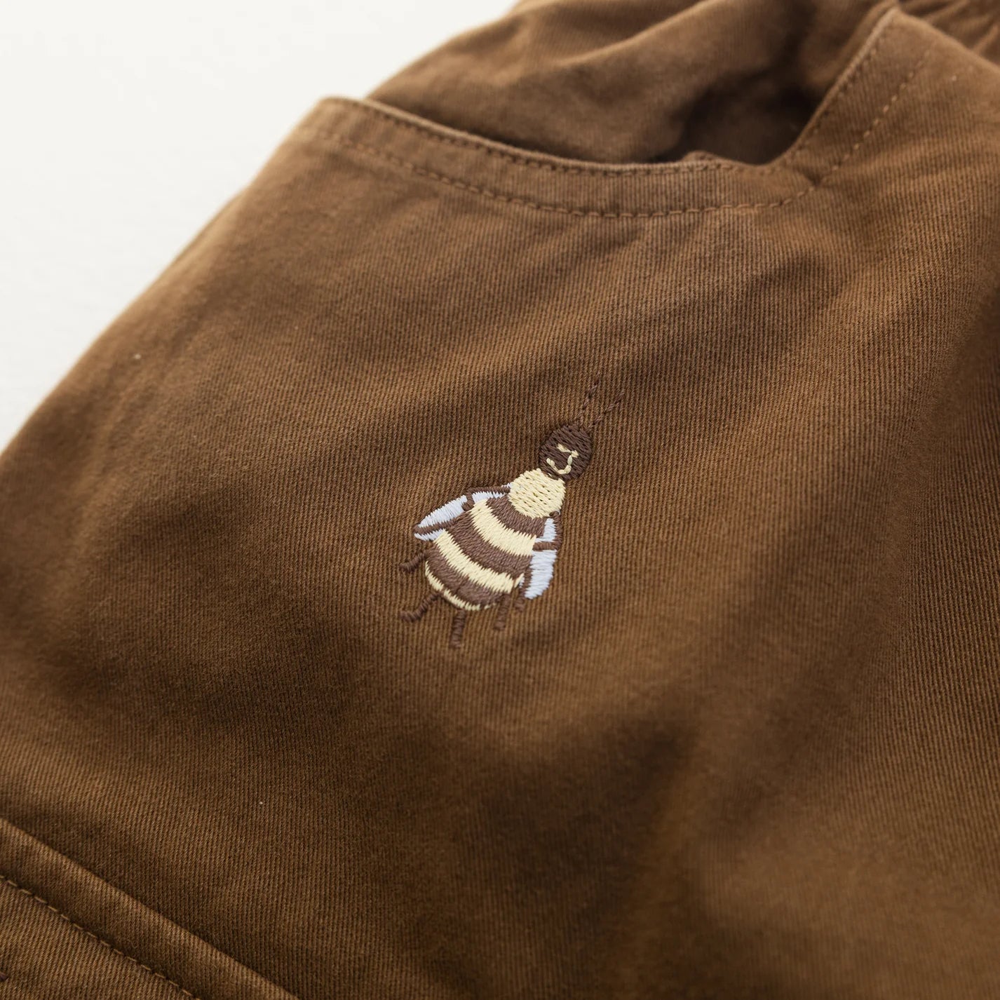 BY GEE Cropped Wide Leg Cargo Pant - Chocolate
