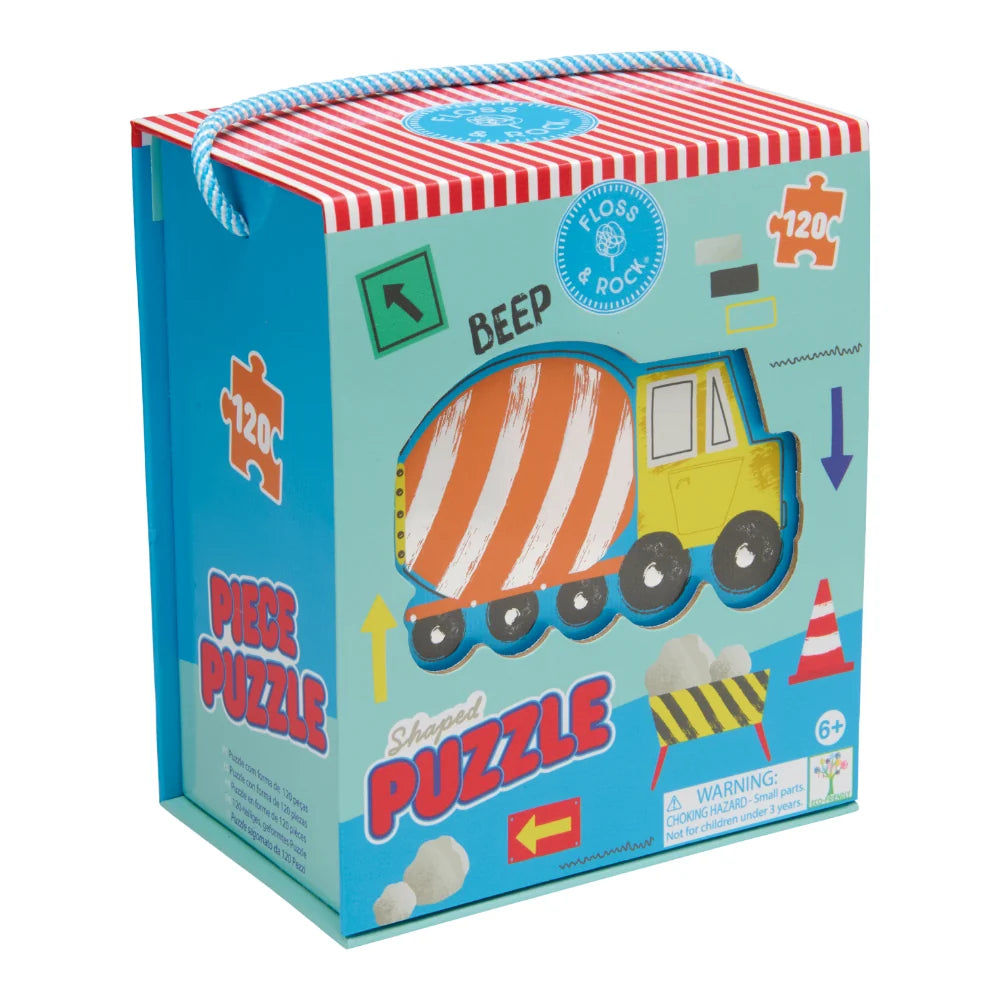 Floss & Rock 120 pc Shaped Jigsaw Puzzle - Construction