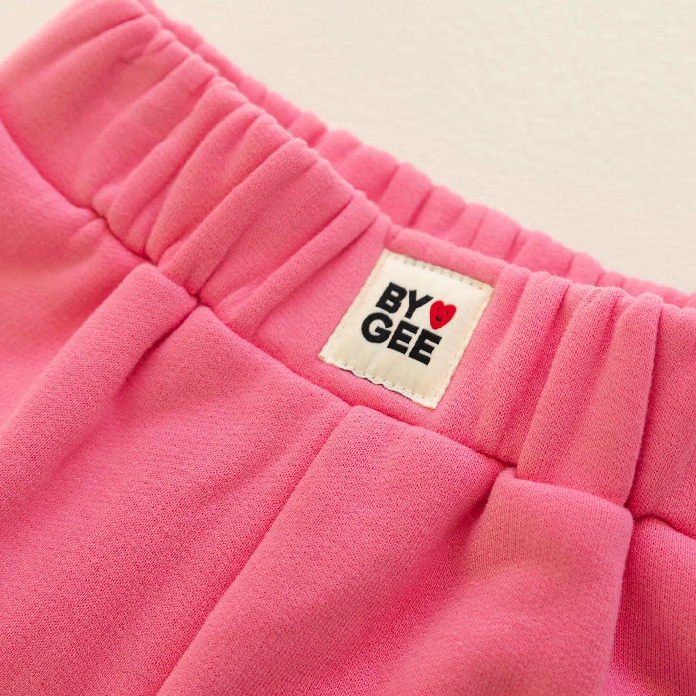 BY GEE Cotton Wide Leg Sweatpant - Peony