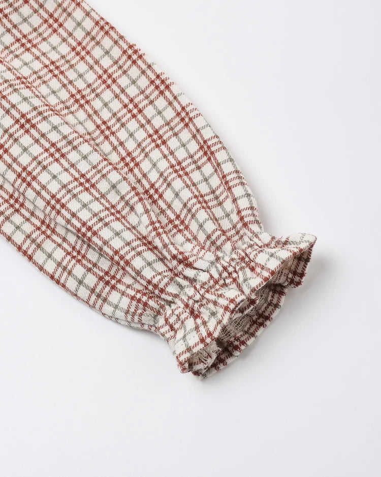 Quincy Mae Romper Callie Christmas Plaid