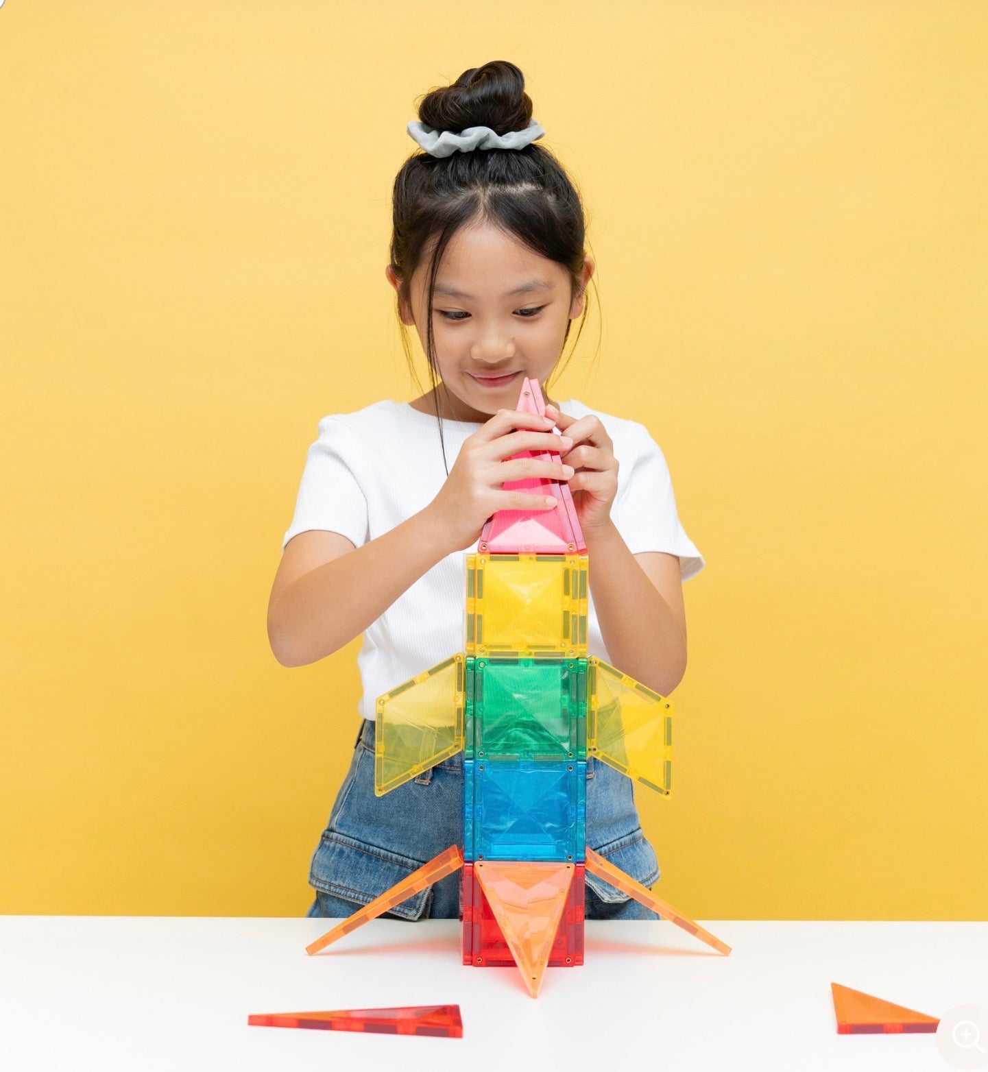 Connetix Magnetic Tiles Light Rocket Pack 30 Pieces
